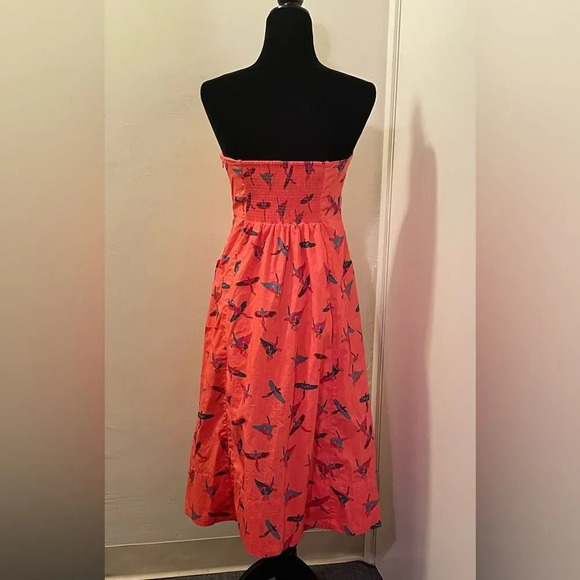 FREE PEOPLE Sunshine of Your‎ Love Midi Dress in Red Combo - Picture 7 of 13